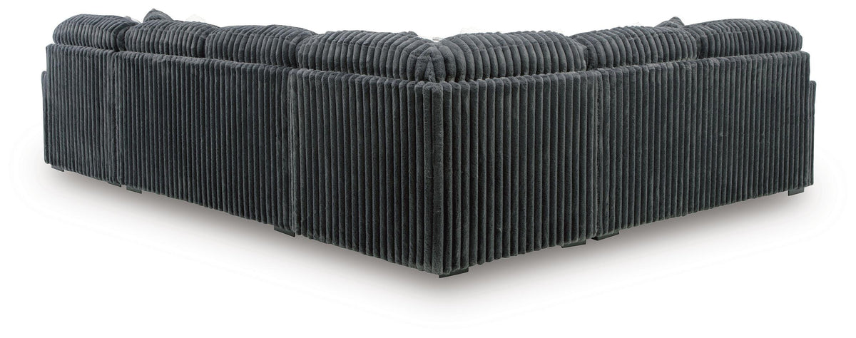 Midnight-Madness 4-Piece Sectional with Chaise (98105-SI) - Image 3