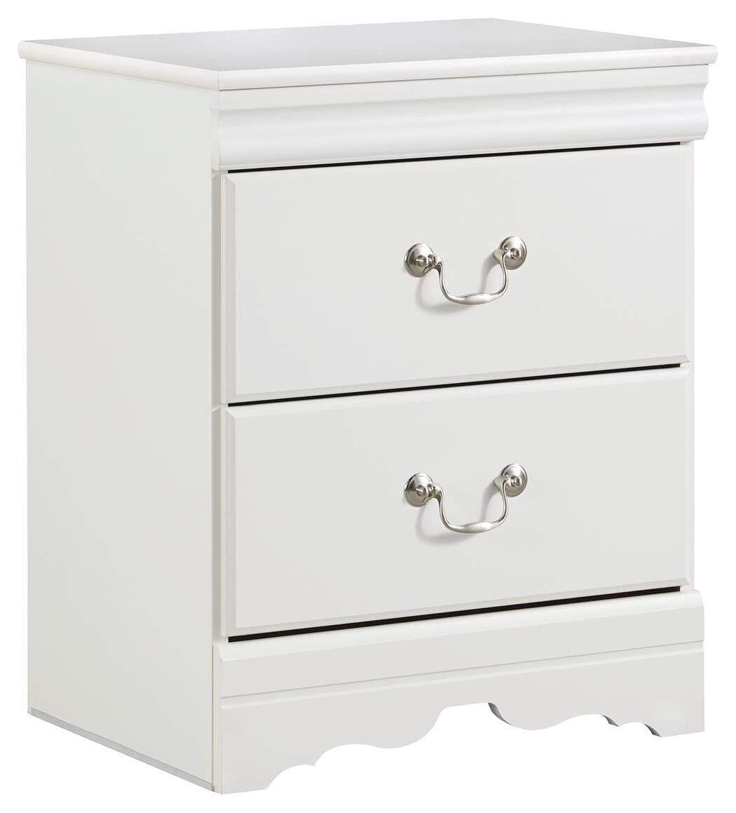 Anarasia Sleigh Bed with Dresser, Mirror and Nightstand - White  (B129-SI) - Image 4