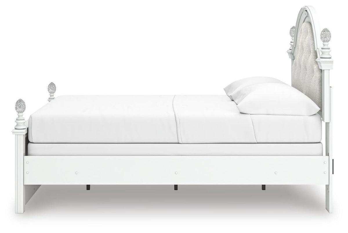 Kozlani Full Upholstered Panel Bed, Dresser and Mirror (PCB1819-SI) - Image 6