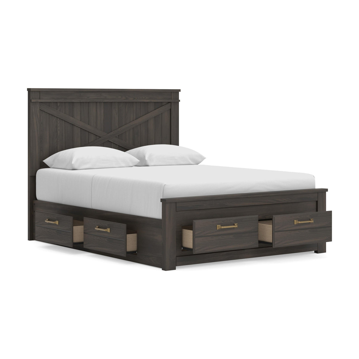 Vonitta Bay Queen Panel Storage Bed (PCB2648-SI) - Image 5