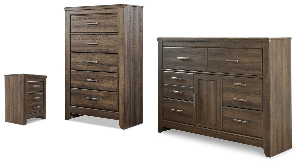 Juararo Dresser, Chest and Nightstand (B251-SI)