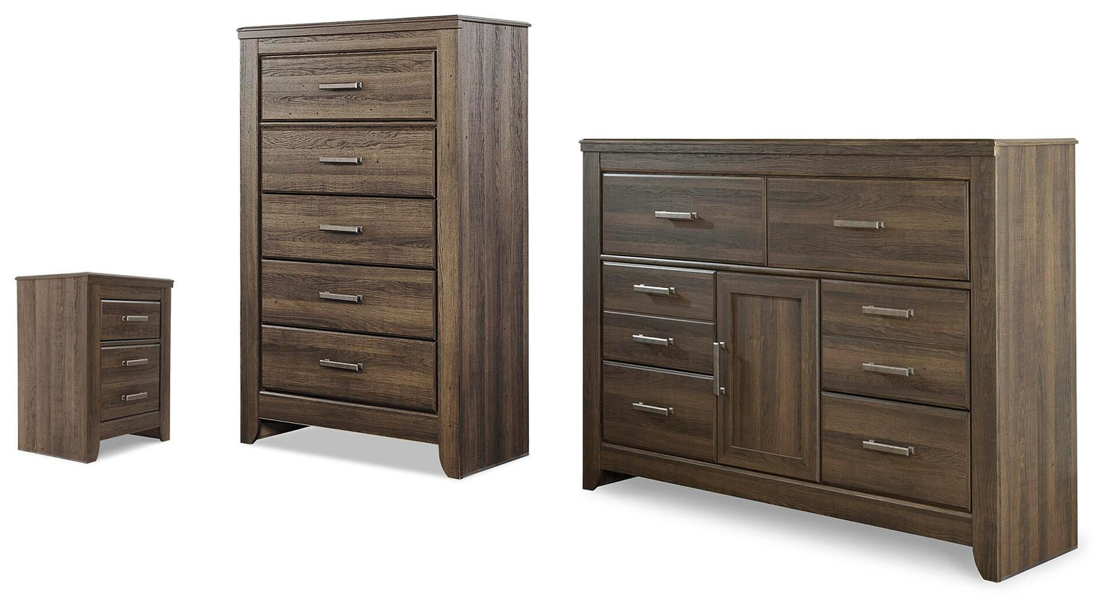 Juararo Dresser, Chest and Nightstand (B251-SI)