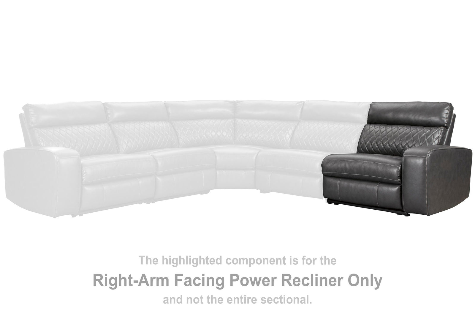 Samperstone Left-Arm Facing Power Recliner (55203-SI) - Image 14