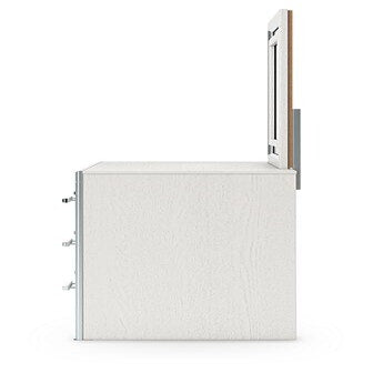 Zuraleus King Upholstered Panel Bed, Dresser, Mirror and Nightstand (PCB3381-SI) - Image 7