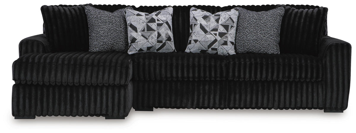 Midnight-Madness 2-Piece Sectional Sofa with Chaise (98103-SI)