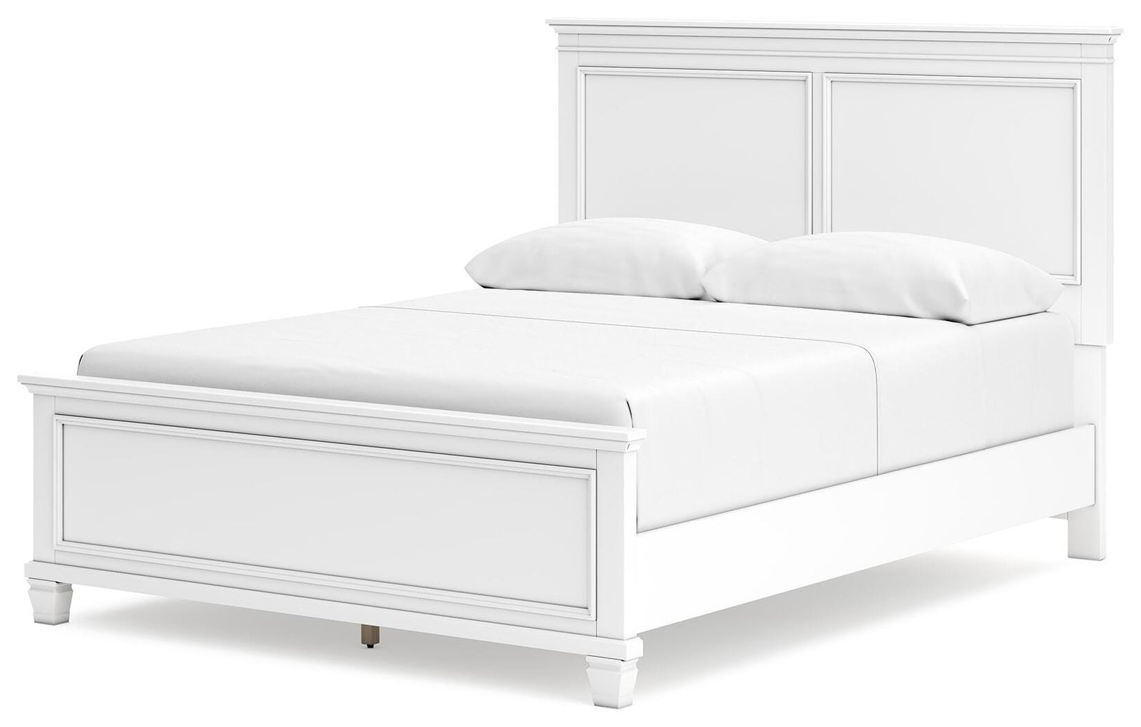 Fortman Panel Bed, Dresser, Mirror and Nightstand - White  (B680-SI) - Image 12
