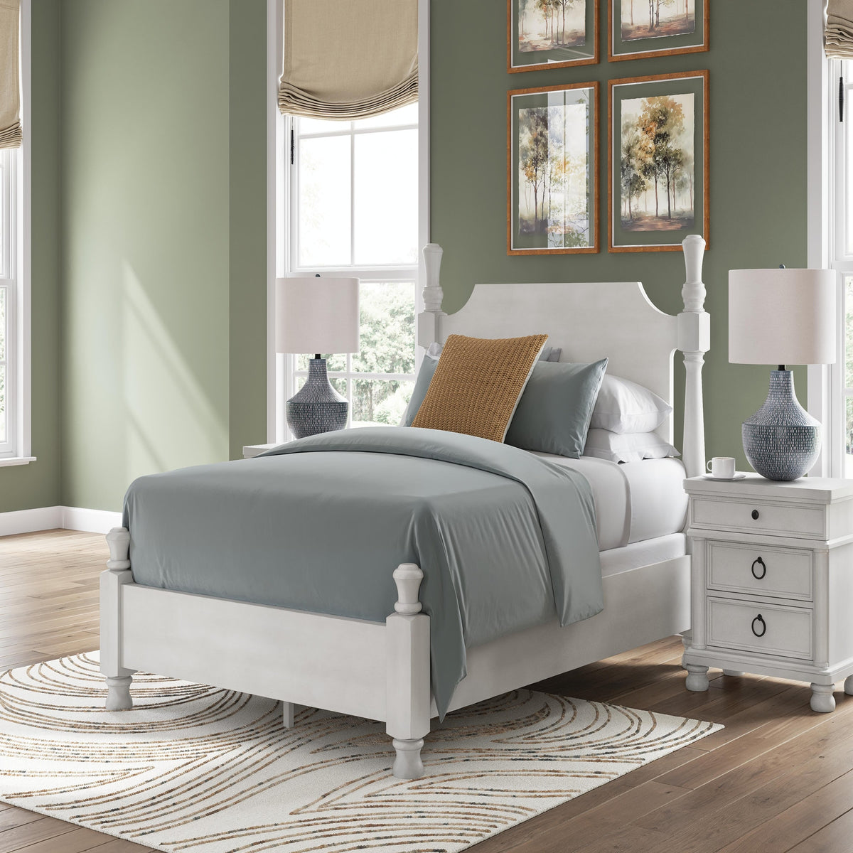 Rowlenstown Queen Poster Bed, Dresser and Mirror (PCB823-SI) - Image 16