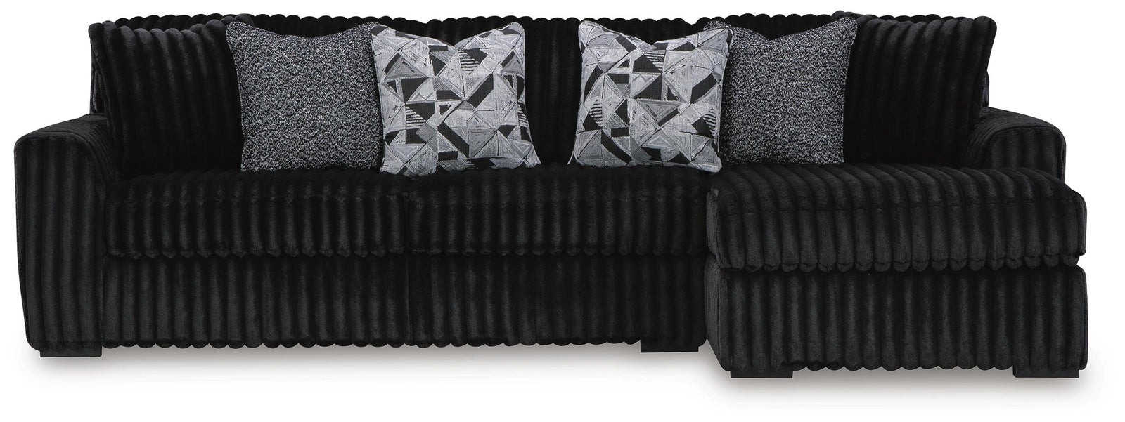 Midnight-Madness 3-Piece Sectional with Chaise (98103-SI)
