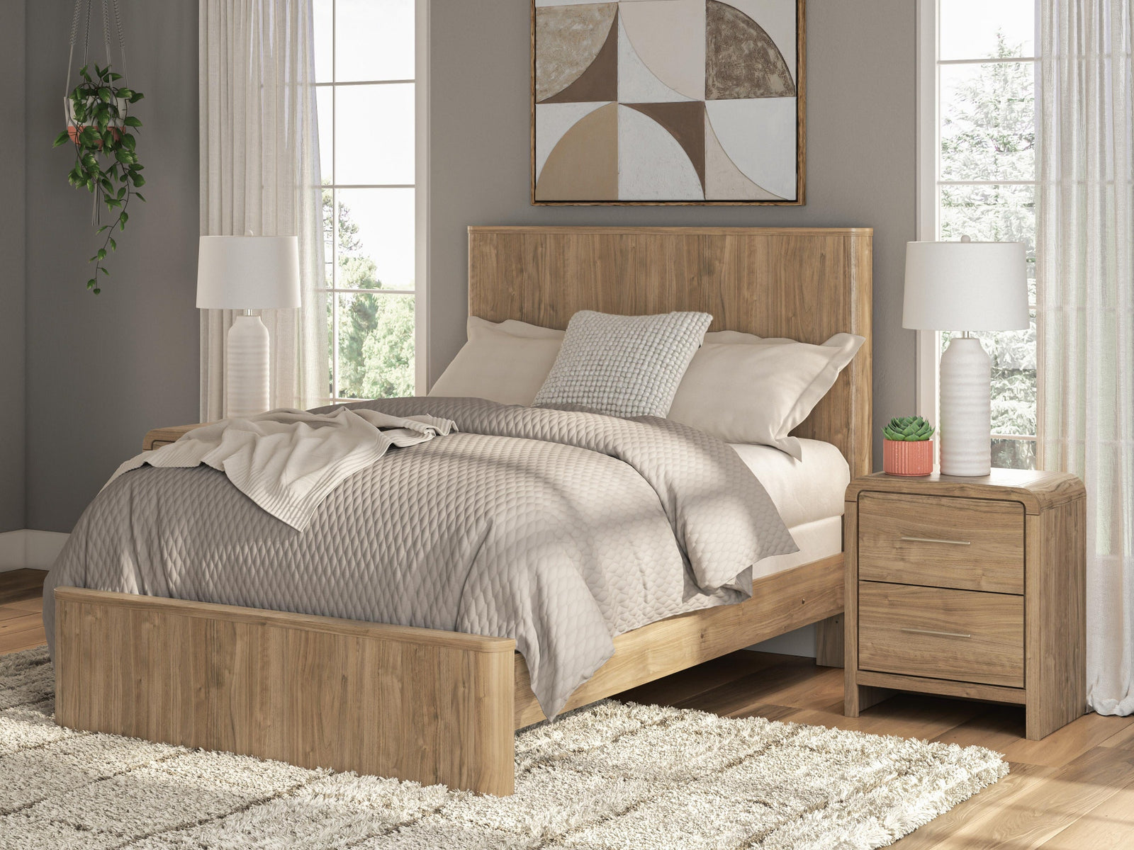 Gramburg Full Panel Bed (PCB1121-SI) - Image 2