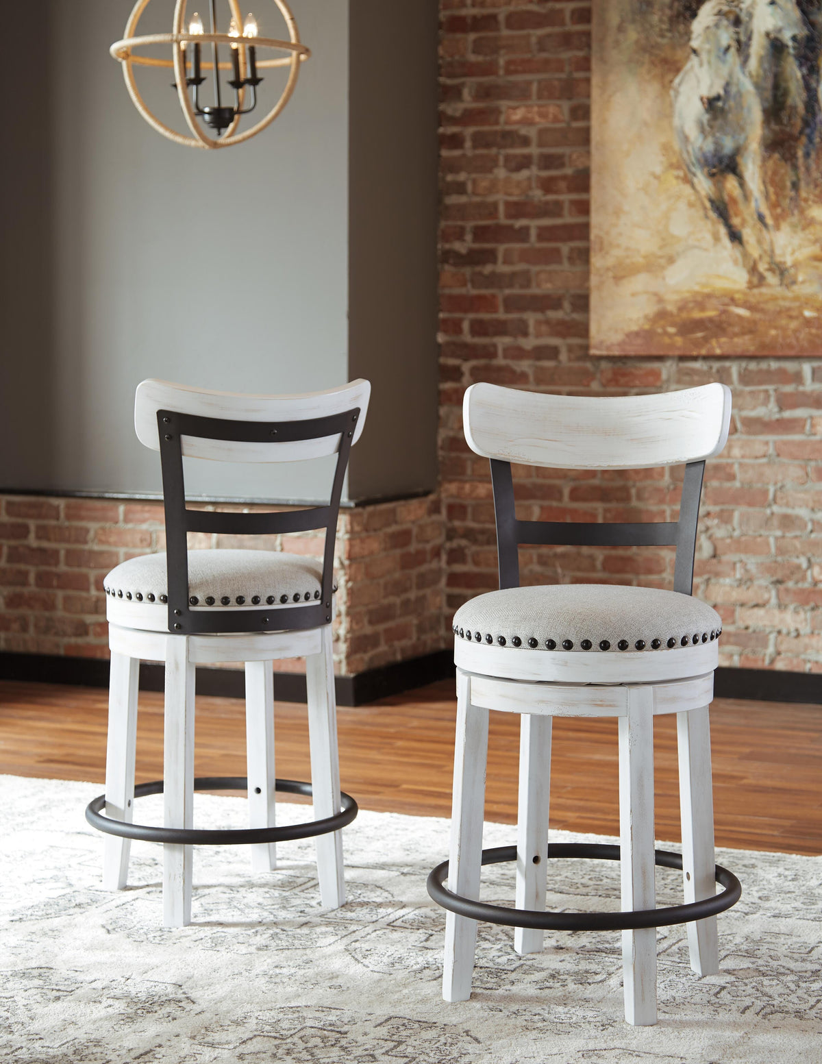Valebeck Counter Height Dining Table and 4 Barstools (D546-SI) - Image 15