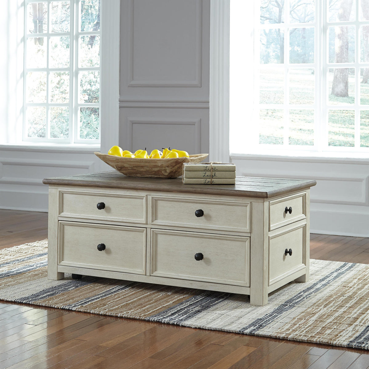 Bolanburg Coffee Table with Lift Top - Two-tone  (T637-SI) - Image 11