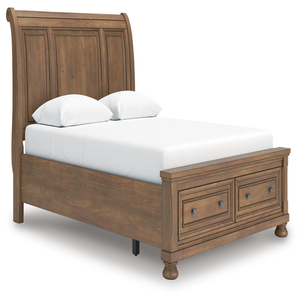 Feddinger Queen Sleigh Bed, Dresser, Mirror, Chest and Nightstand (PCB779-SI) - Image 18
