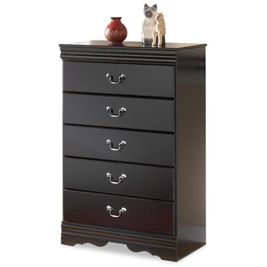 Huey Vineyard Chest of Drawers - Black  (B128-SI) - Image 2