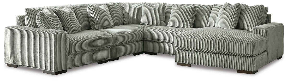 Lindyn 5-Piece Sectional with Chaise (21105-SI)