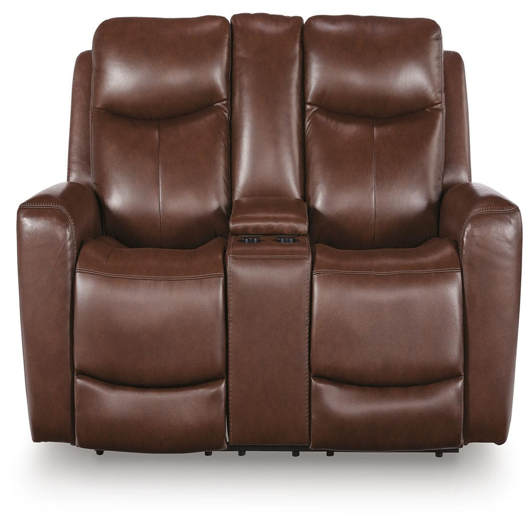 Bexhurst Power Reclining Loveseat with Console (PCU12102-SI)
