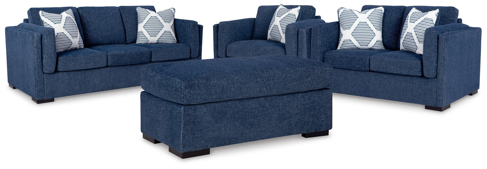 Evansley Sofa, Loveseat, Oversized Chair and Ottoman (54502-SI)