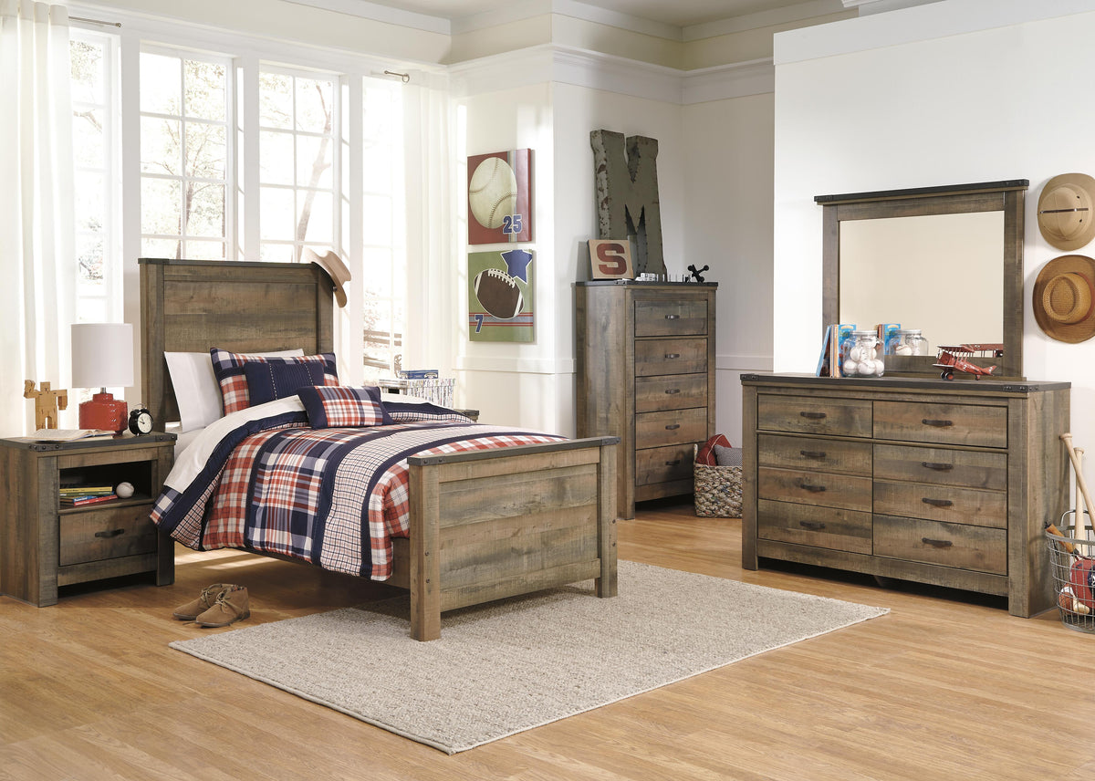 Trinell Panel Headboard - Brown  (B446-SI) - Image 18