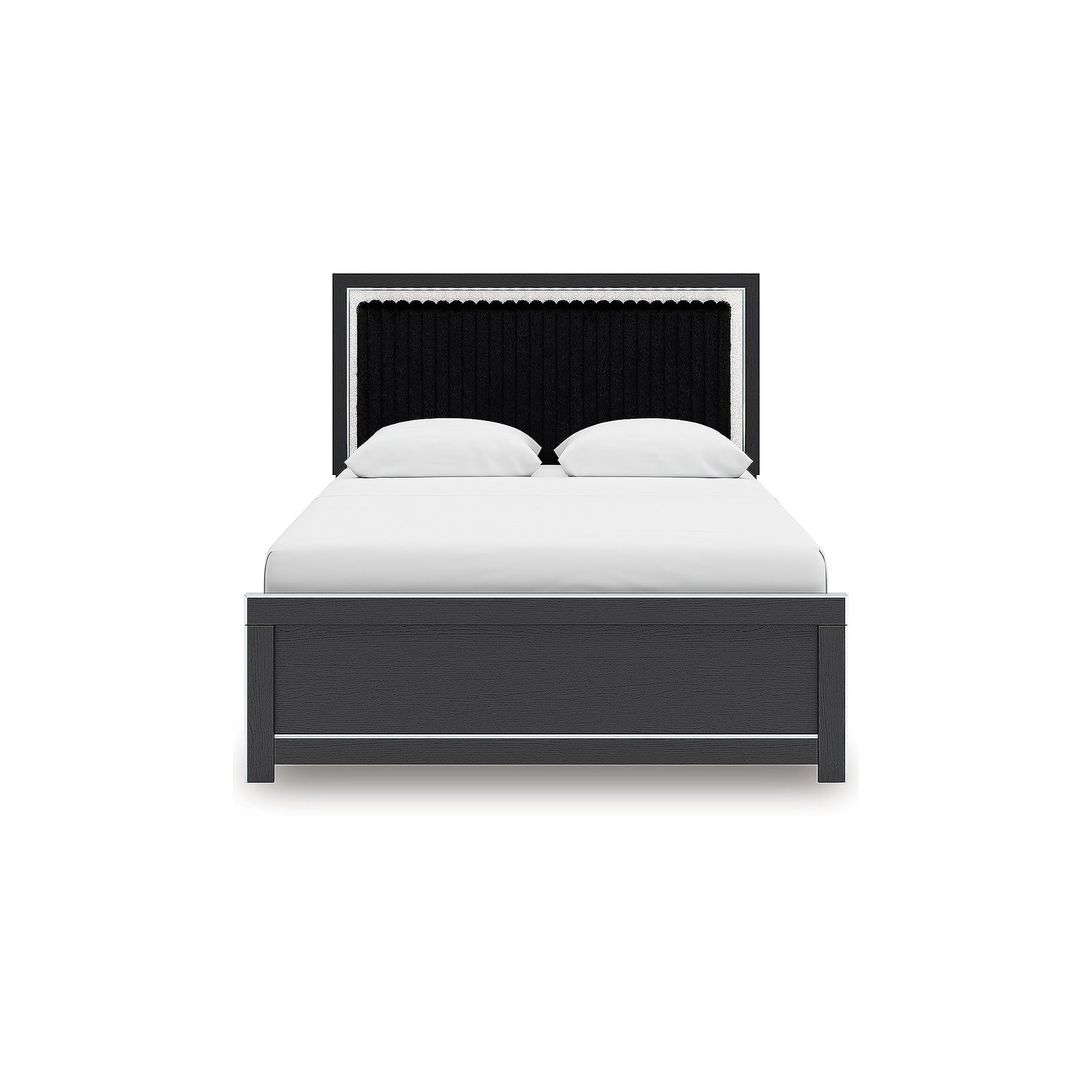 Zuraleus Queen Upholstered Bed, Dresser, Mirror and Nightstand (PCB3380-SI) - Image 9