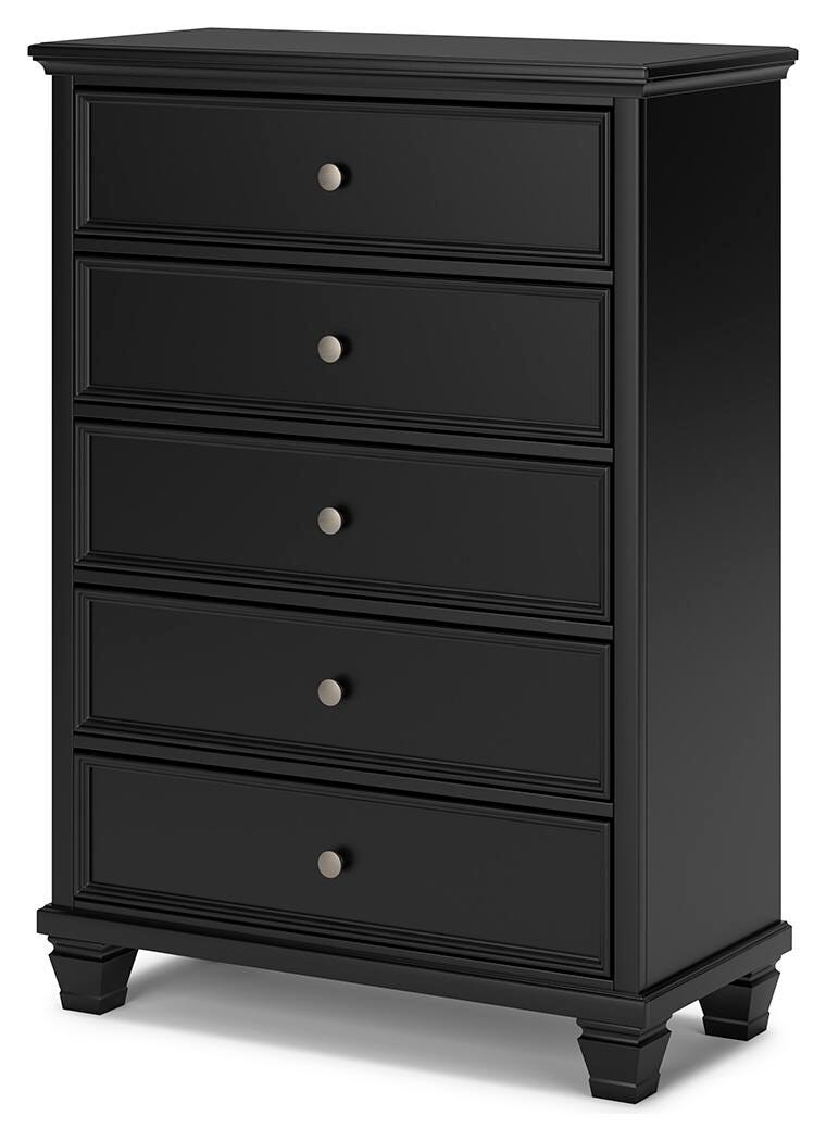 Lanolee Chest of Drawers - Black  (B687-SI) - Image 3