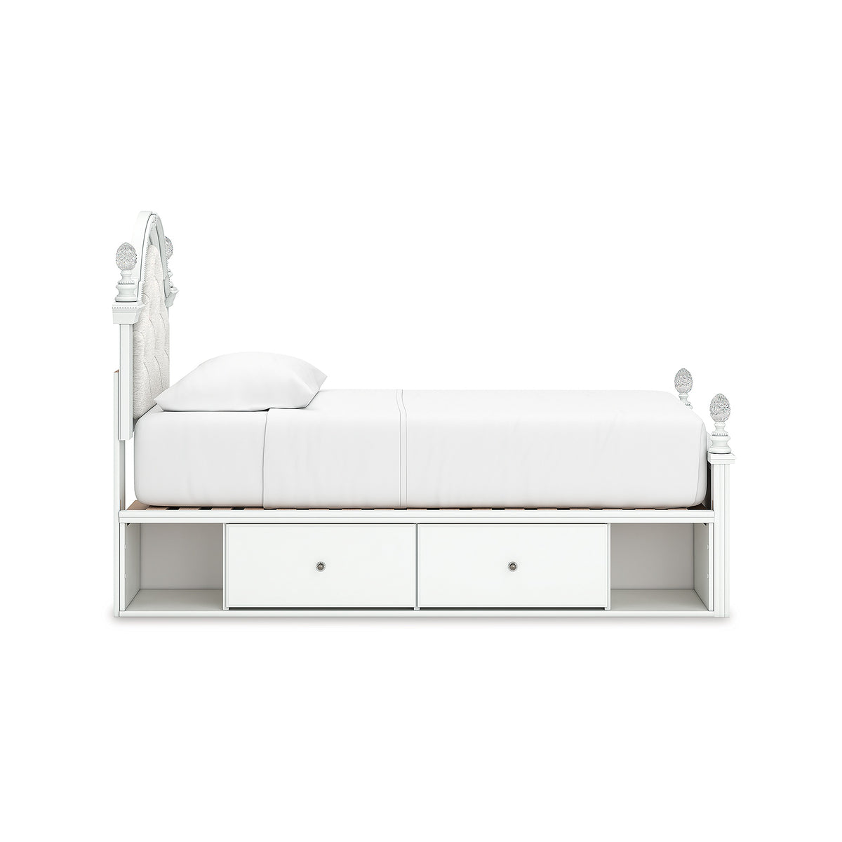 Kozlani Twin Upholstered Panel Storage Bed (PCB1819-SI) - Image 6
