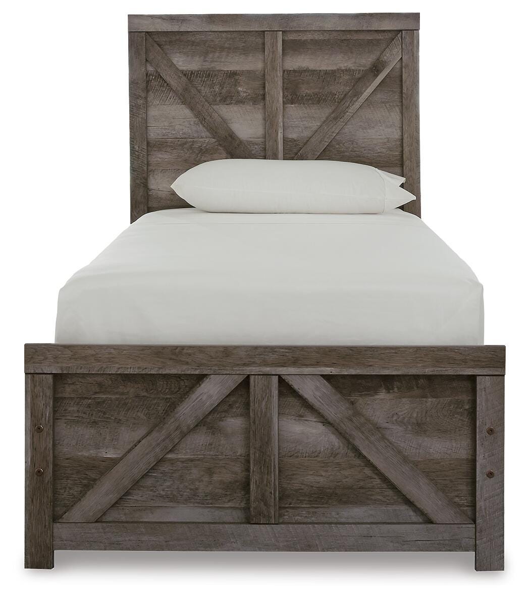 Wynnlow Crossbuck Panel Bed, Dresser and Mirror (B440-SI) - Image 3