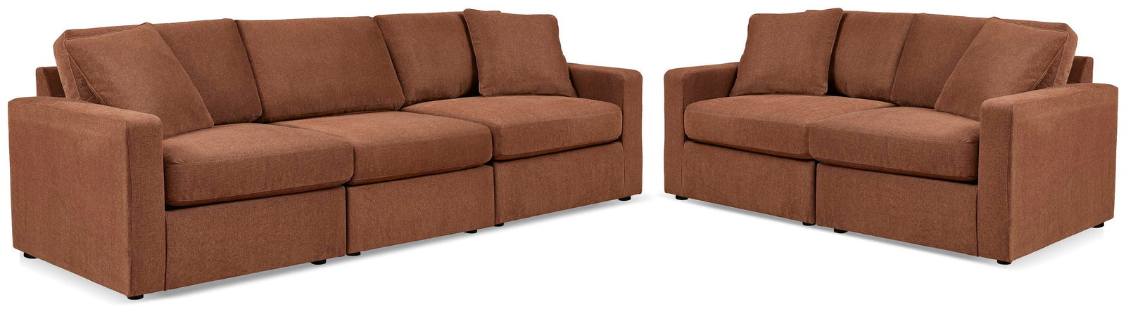 Modmax 3-Piece Sectional Sofa and 2-Piece Sectional Loveseat (92102-SI)