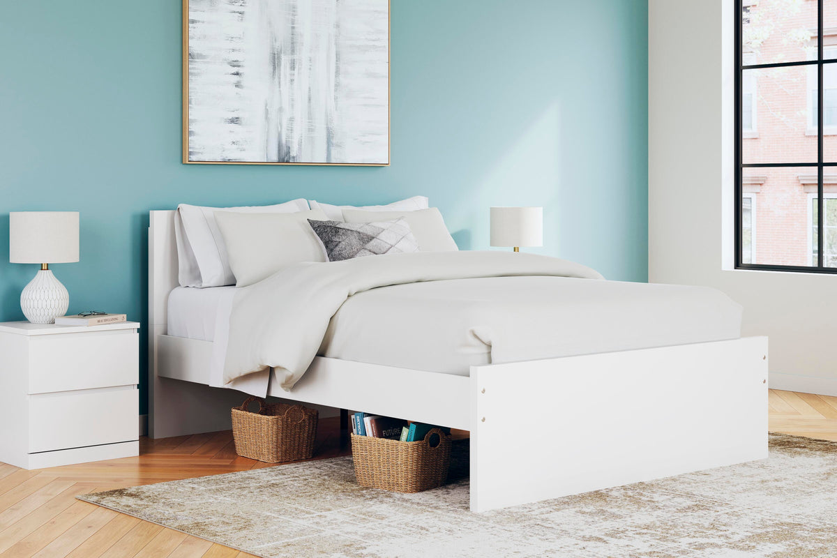 Onita Panel Platform Bed - White  (EB9630-SI) - Image 8