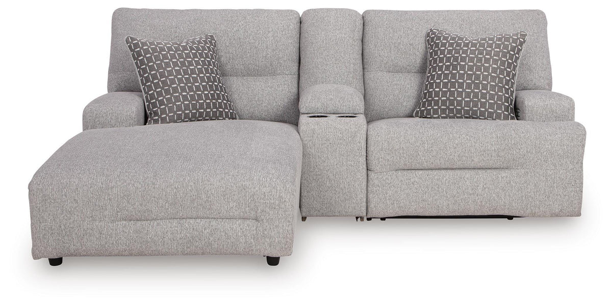 Acklen Place 3-Piece Power Reclining Sectional Sofa with Chaise (93605-SI) - Image 3