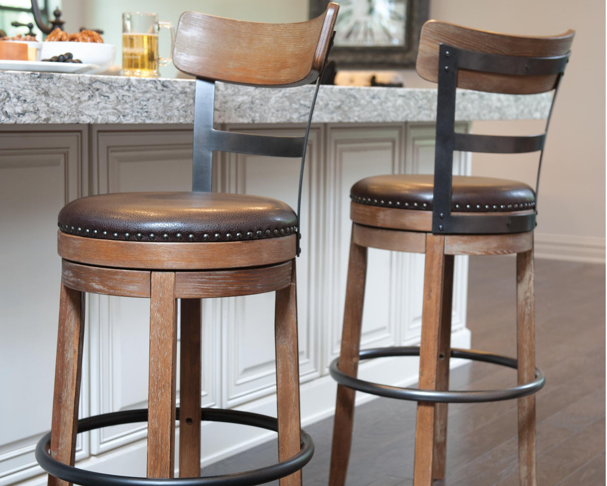 Pinnadel Bar Height Bar Stool (D542-SI) - Image 2