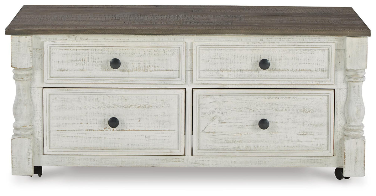 Havalance Lift-Top Coffee Table - White/Gray  (T994-SI) - Image 3