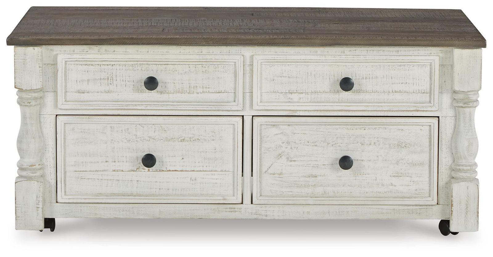 Havalance Lift Top Coffee Table and 2 End Tables - White/Gray  (T994-SI) - Image 5