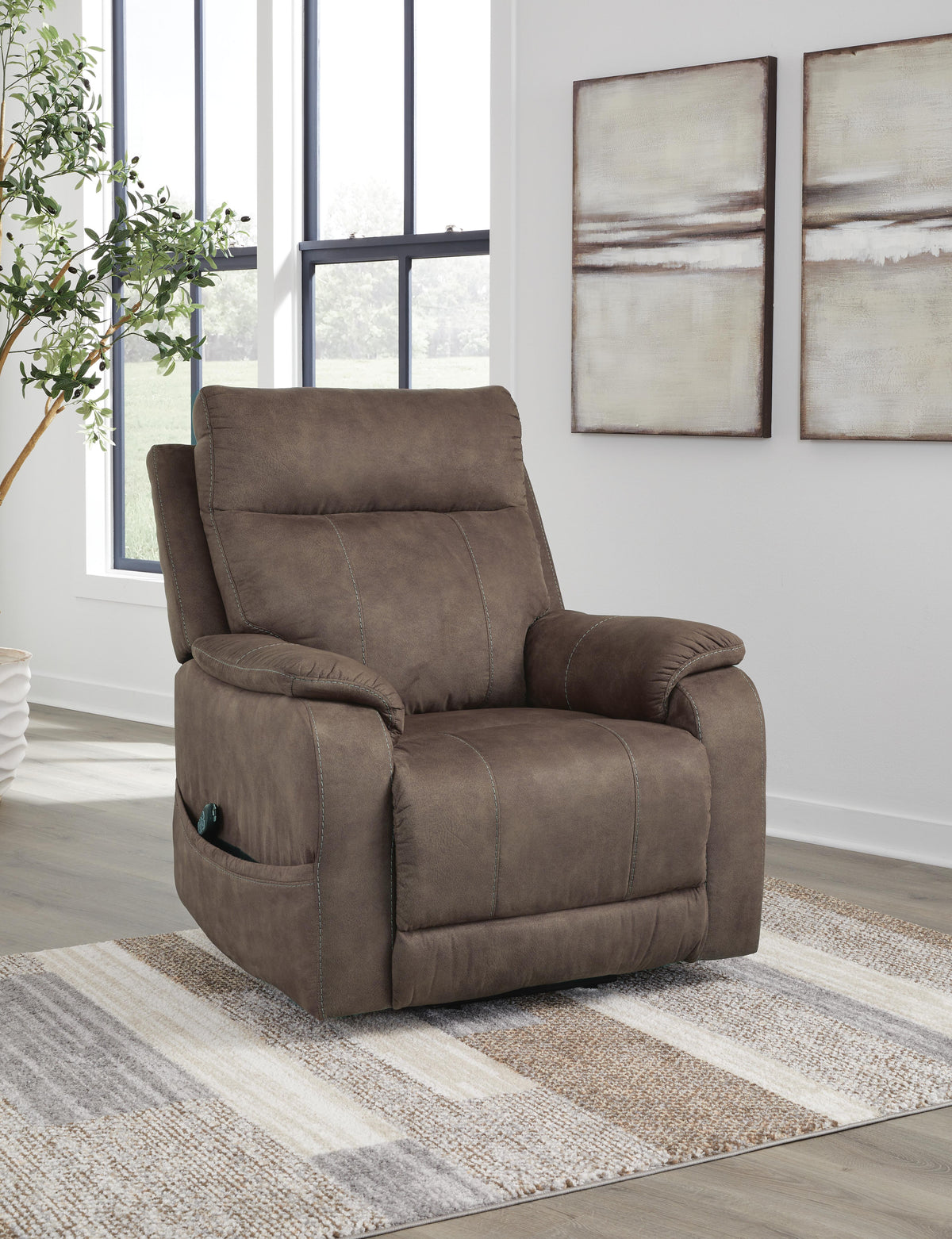Crestmeade Power Lift Recliner (13504-SI) - Image 8