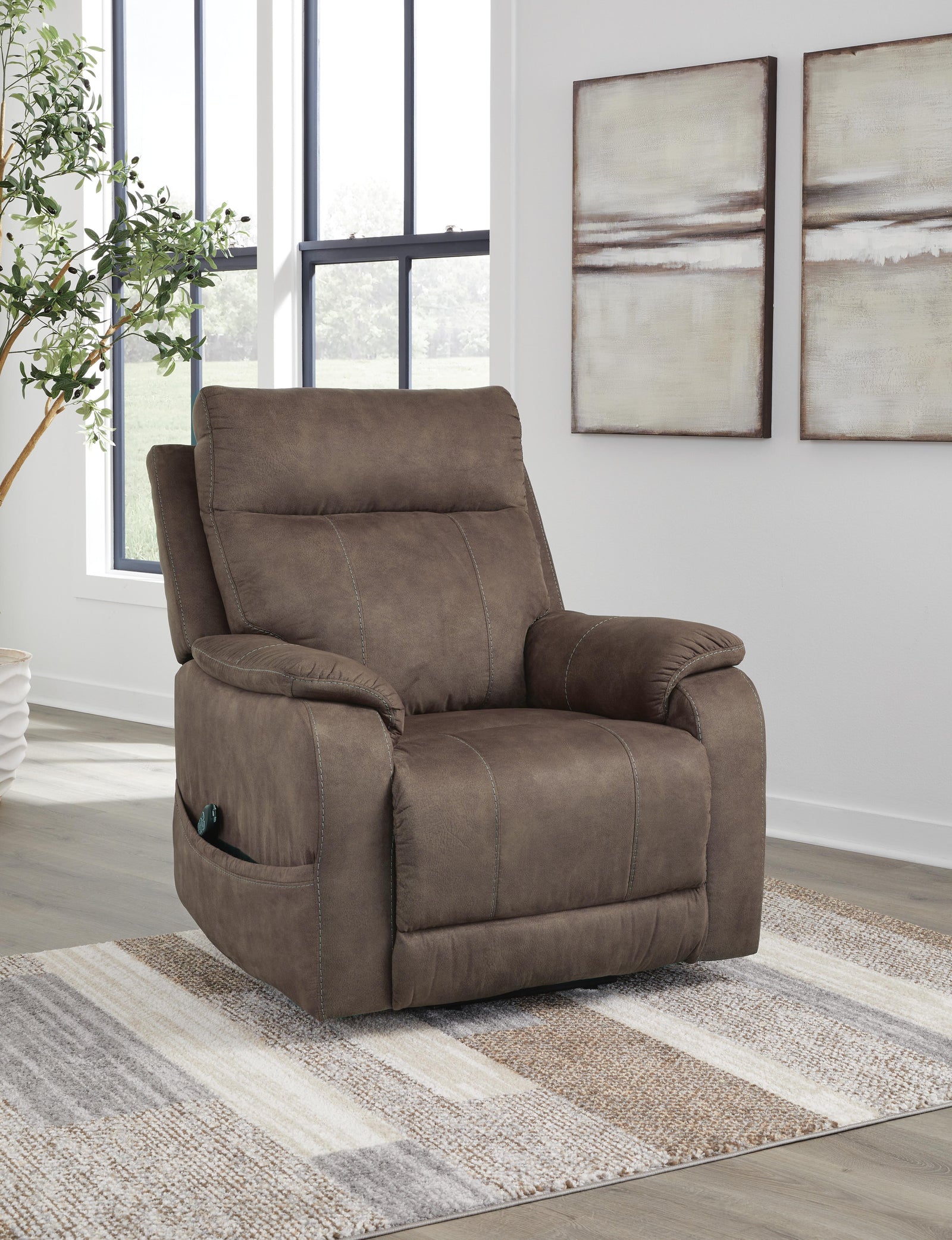 Crestmeade Power Lift Recliner (13504-SI) - Image 8