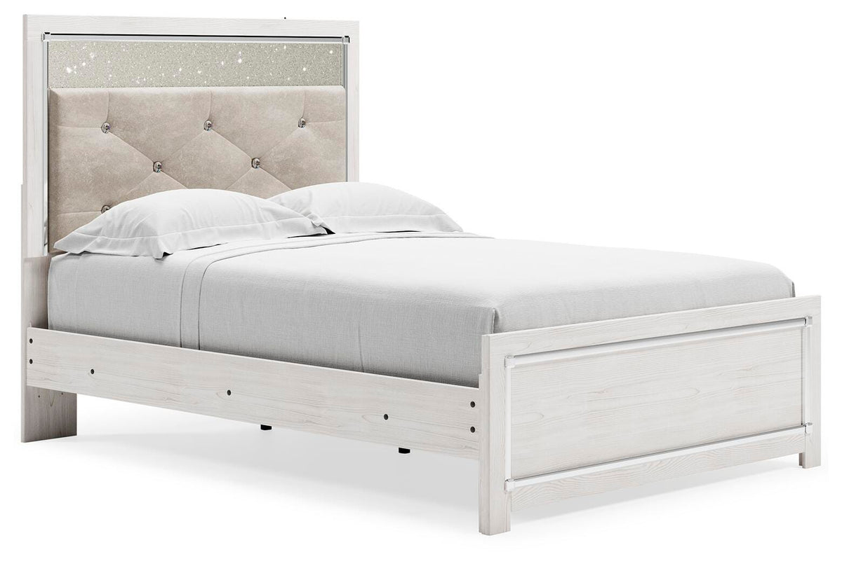Altyra Panel Bed, Dresser, Chest and 2 Nightstands (B2640-SI) - Image 17