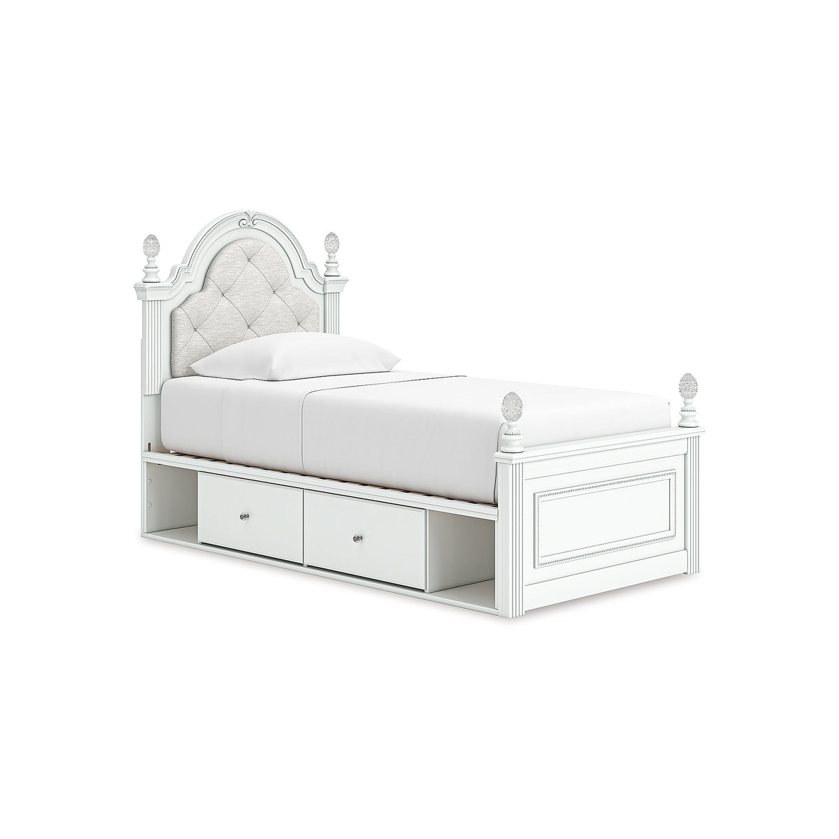Kozlani Twin Upholstered Panel Storage Bed (PCB1819-SI)