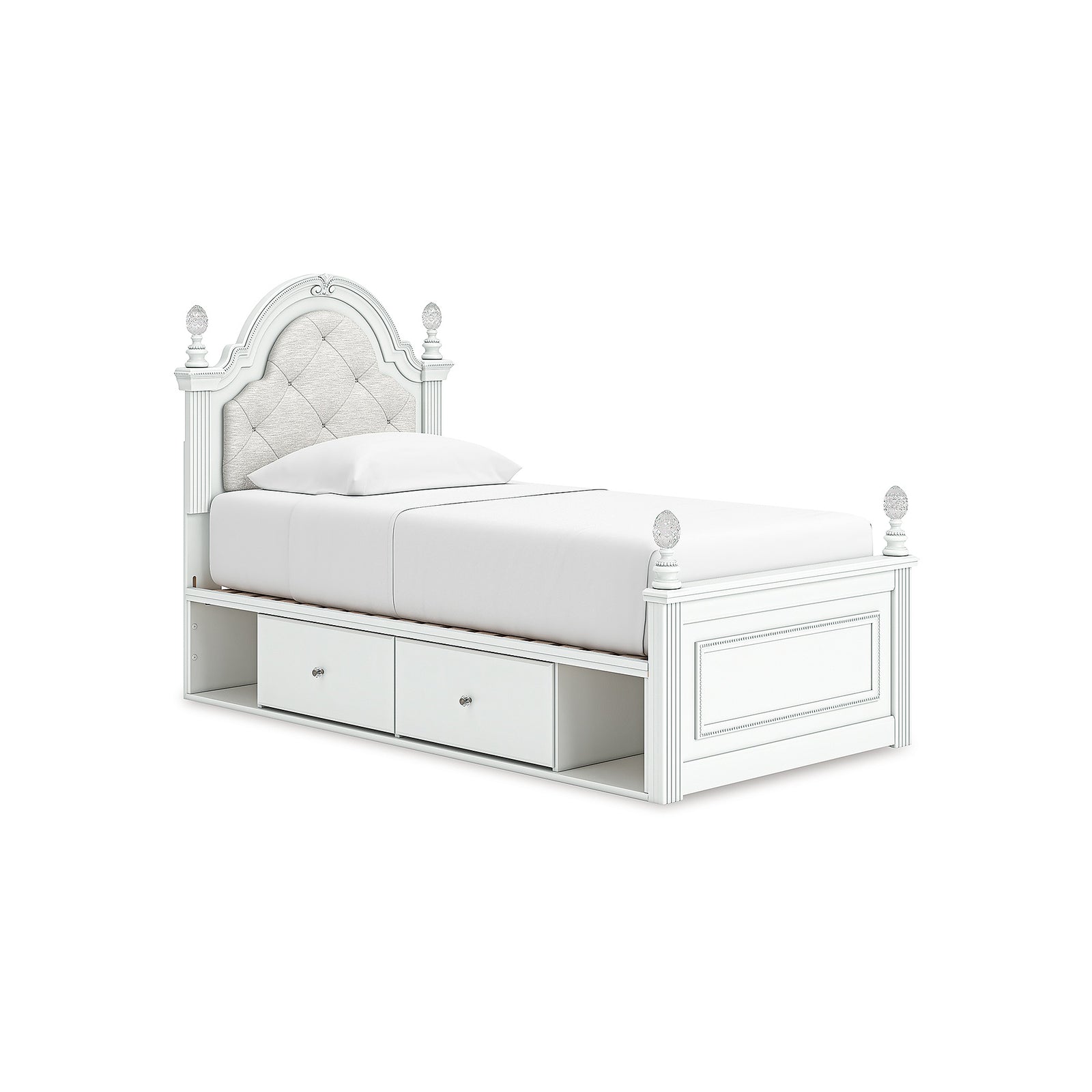Kozlani Twin Upholstered Panel Storage Bed (PCB1819-SI)