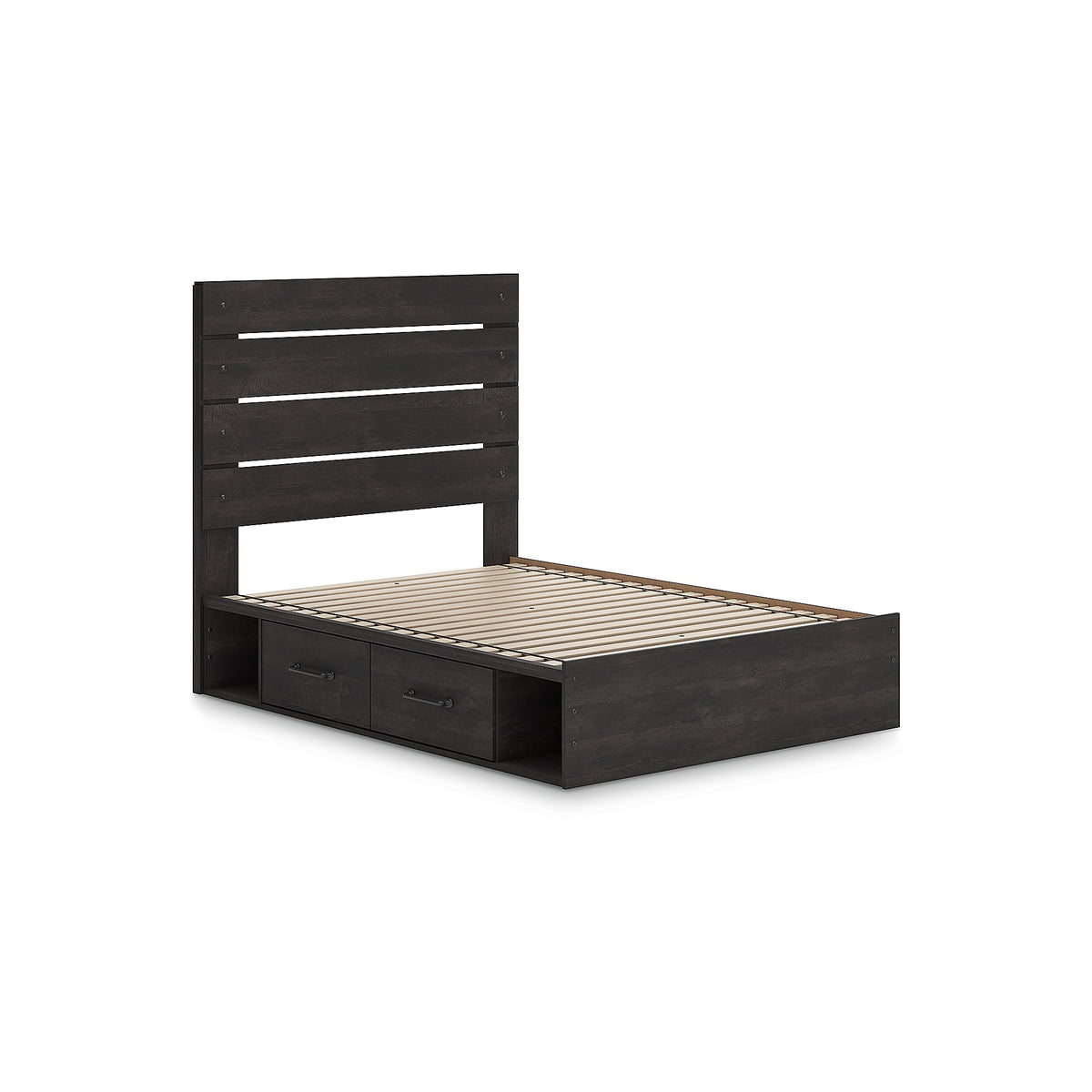 Hollivern Full Panel Bed with Storage (PCB2108-SI) - Image 3
