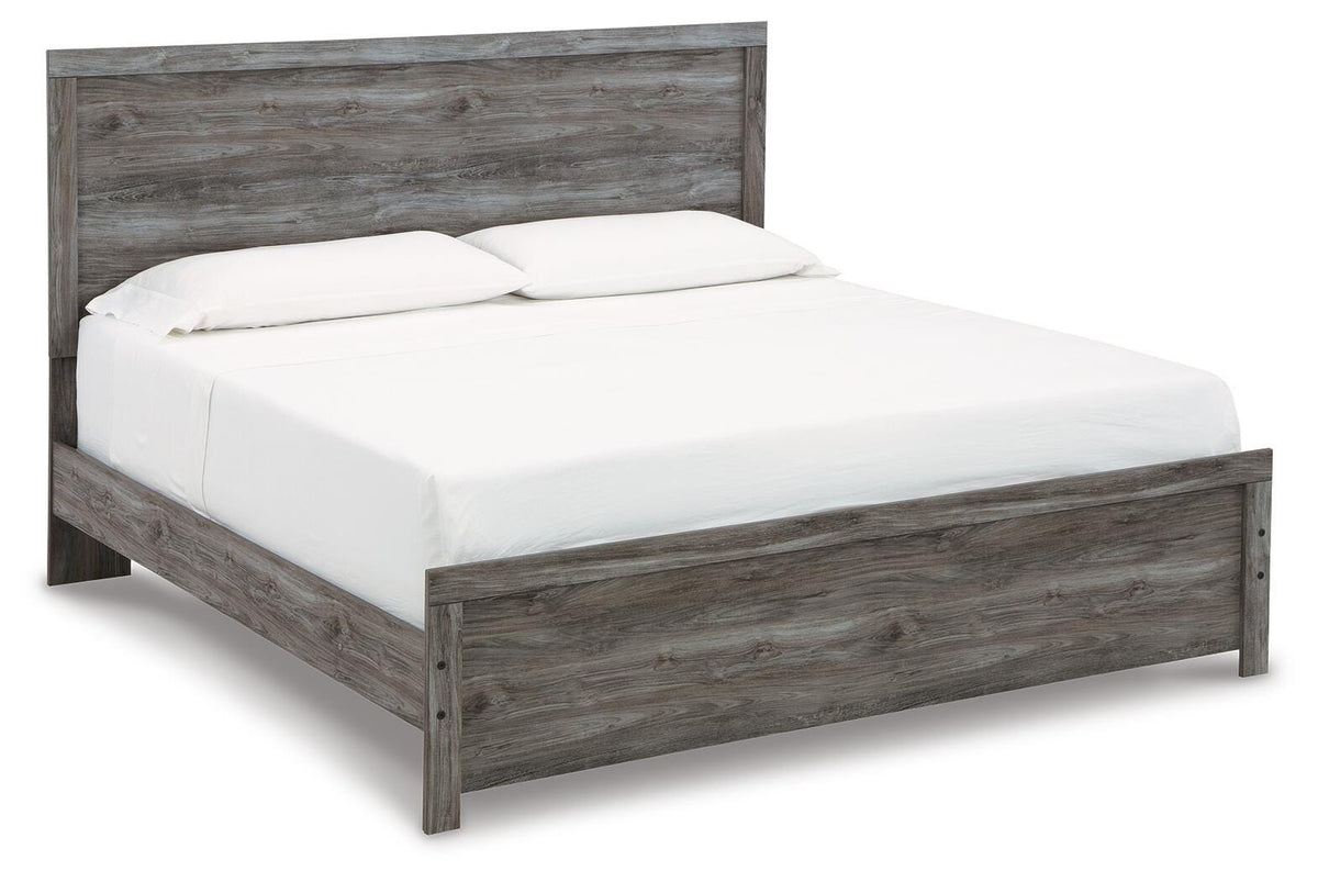 Bronyan Panel Bed, Dresser, Mirror and Nightstand - Dark Gray  (B1290-SI) - Image 4