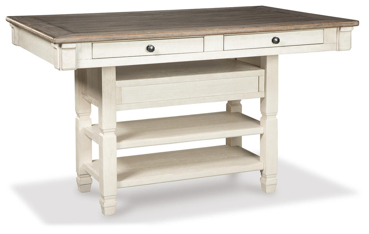 Bolanburg Counter Height Table with 6 Barstools, Server and Display Cabinet (D647-SI) - Image 7