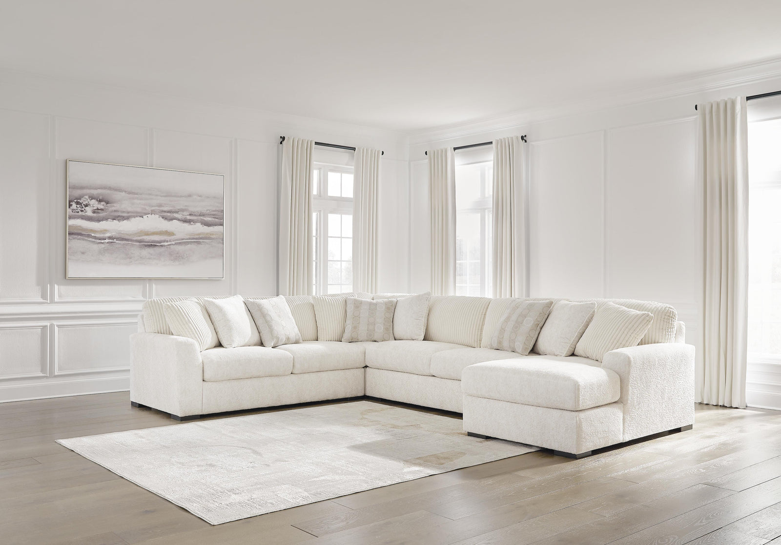 Chessington 4-Piece Sectional with Chaise (61904-SI) - Image 3