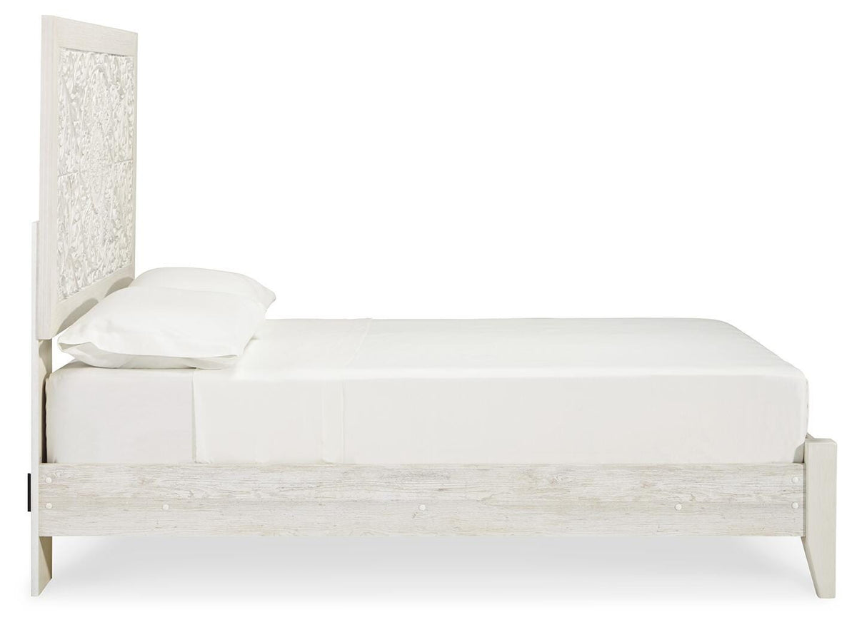 Paxberry Panel Bed, Chest and Nightstand - Whitewash  (B181-SI) - Image 12