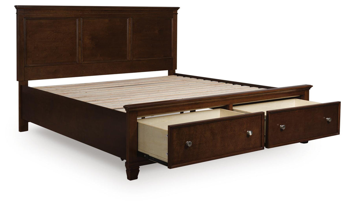 Danabrin Panel Storage Bed - Brown  (B685-SI) - Image 2