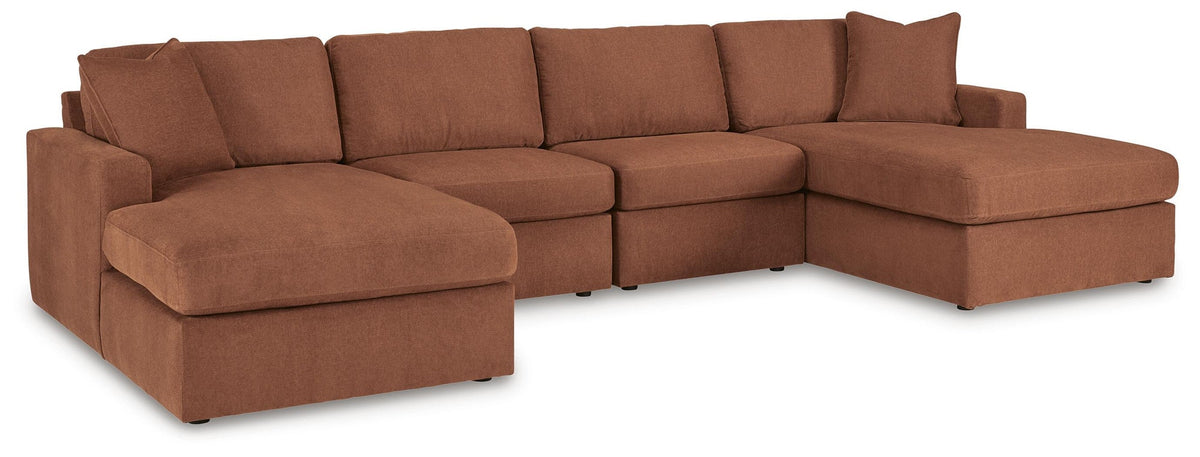 Modmax 4-Piece Double Storage Chaise Sectional (92102-SI)