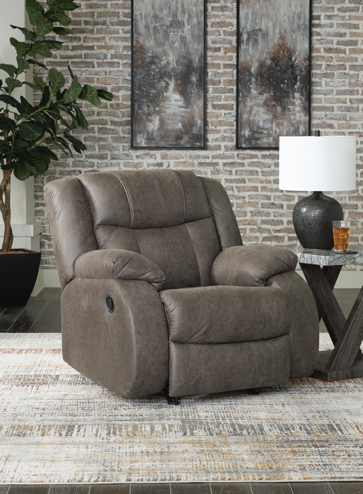 First Base Reclining Sofa, Loveseat and Recliner (68804-SI) - Image 19