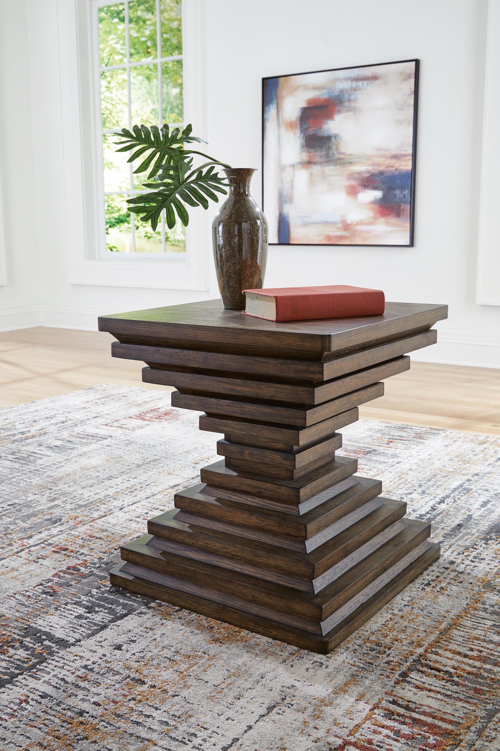 Hannodream End Table - Warm Brown  (T821-SI) - Image 4