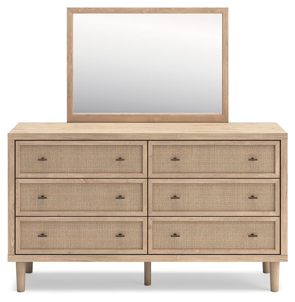 Cielden Panel Bed, Dresser and Mirror - Two-tone  (B1199-SI) - Image 5