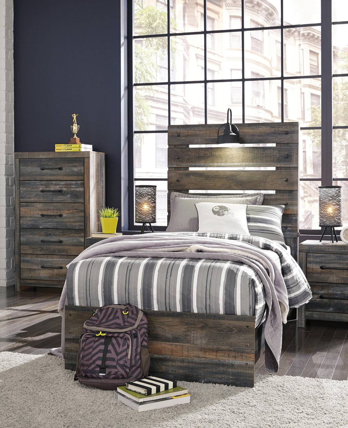 Drystan Panel Bed (Youth) - Multi  (B211-SI) - Image 5