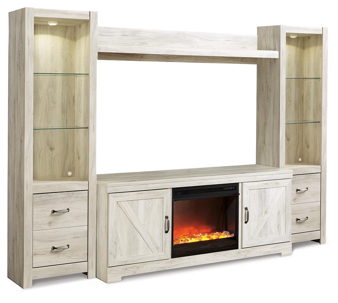 Bellaby 4-Piece Entertainment Center with Fireplace (W331-SI) - Image 3