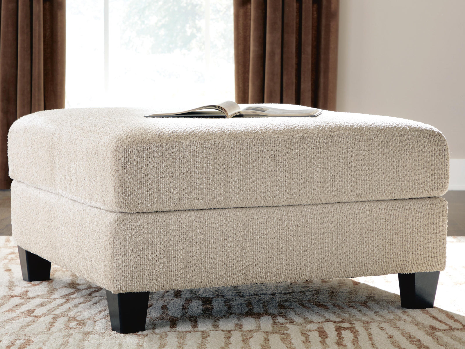 Steelwater Retreat Oversized Accent Ottoman (66704-SI) - Image 2