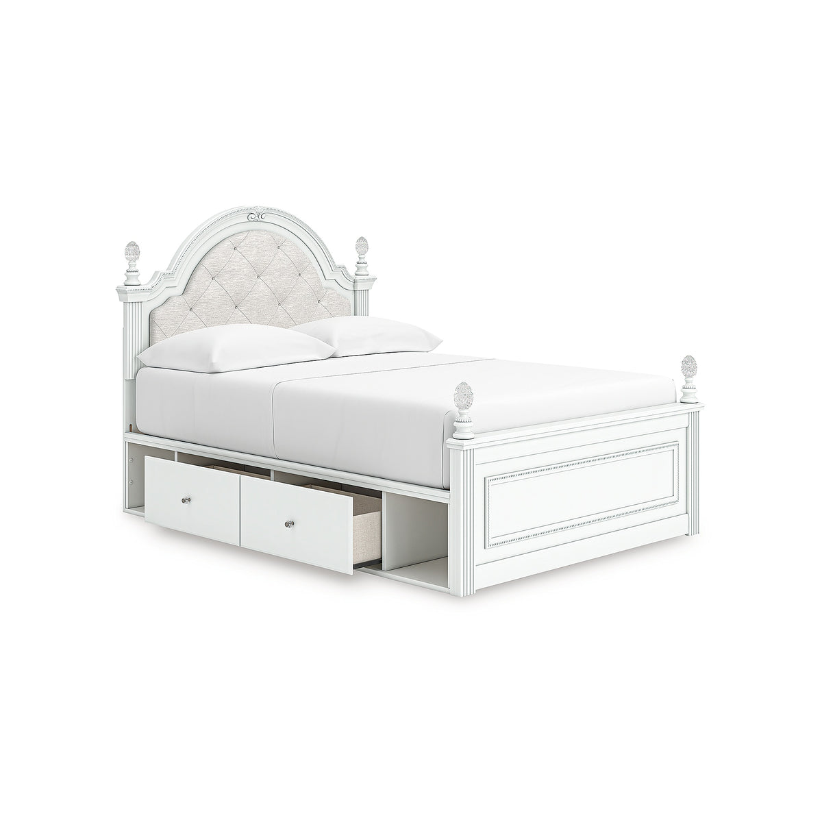 Kozlani Full Upholstered Panel Storage Bed (PCB1819-SI) - Image 2